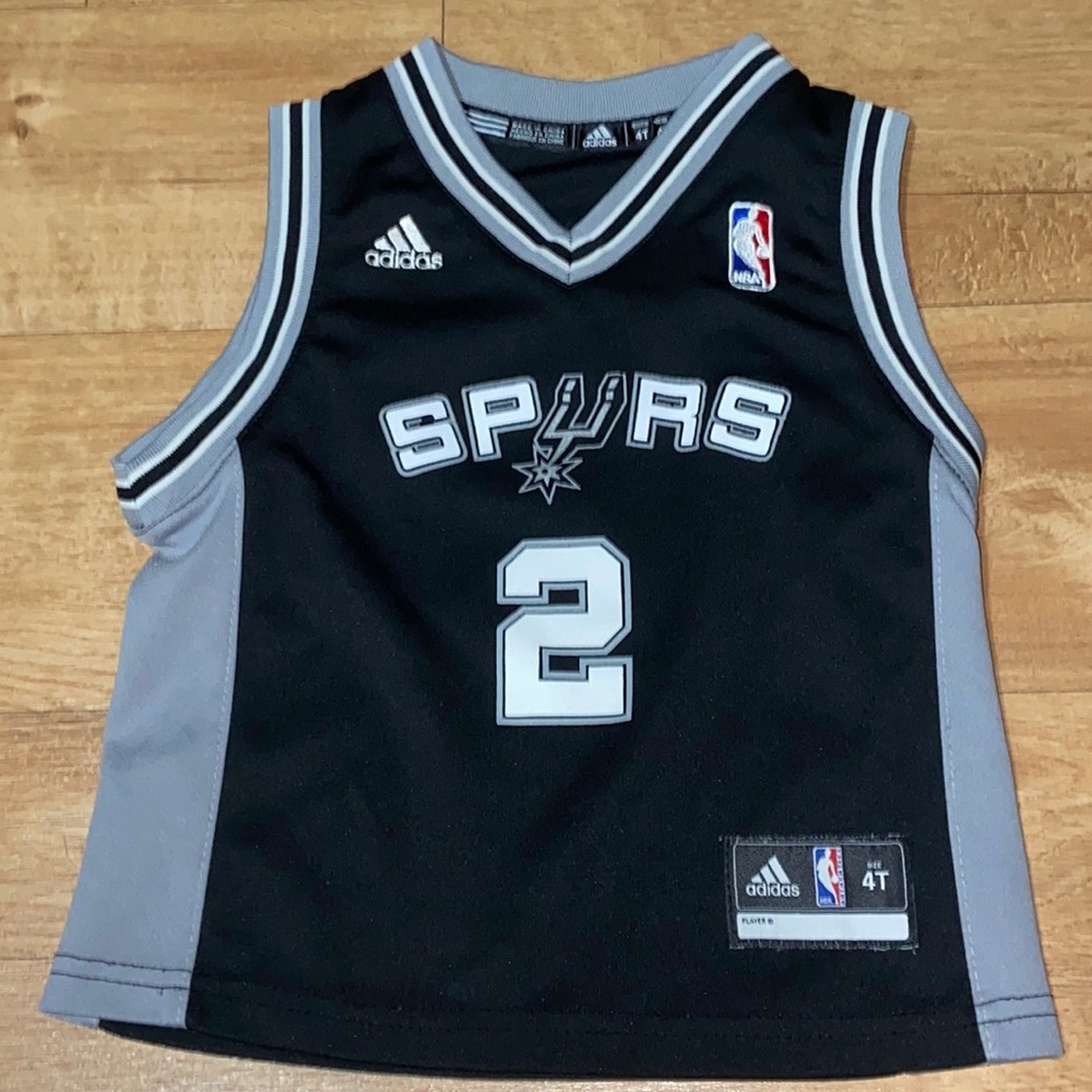 San Antonio Spurs Kawhi Leonard #2 adidas Black Icon Jersey Toddler Size 4T